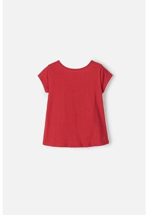 Camiseta De Hello Kitty Manga Corta Roja Para Niña 2T A 5T 2T