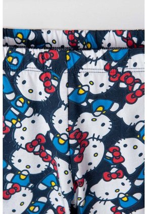 Pijama De Hello Kitty Roja Y Azul De Pantalón Largo Para Niña 10