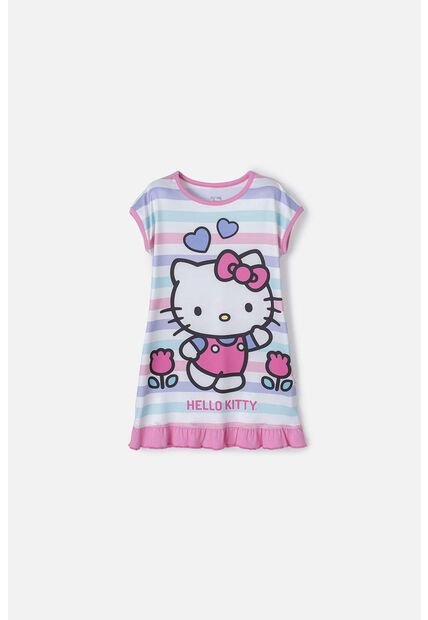 Pijama Tipo Batola De Hello Kitty Multicolor Para Niña 2T A 5T 2T