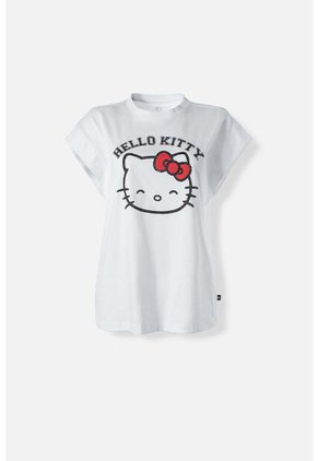 Camiseta De Hello Kitty Regular Fit Para Mujer S