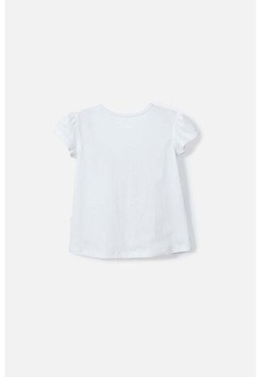 Camiseta De Hello Kitty Blanca Manga Corta Para Niña 2T A 5T 2T