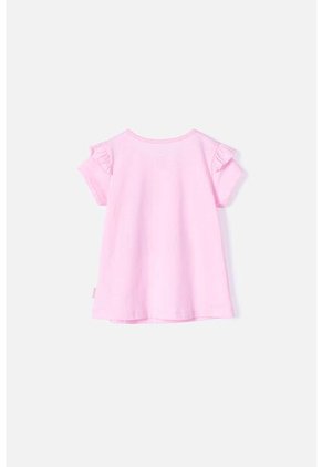 Camiseta De Hello Kitty Manga Corta Rosada Para Niña 2T A 5T 4T