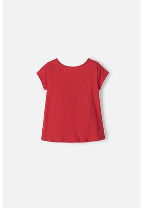 Camiseta De Hello Kitty Manga Corta Roja Para Niña 2T A 5T 4T