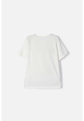 Camiseta De Hello Kitty Manga Corta Marfil Para Niña 4