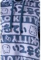 Buzo De Hello Kitty Lavanda Y Azul Con Capucha Para Mujer L de Hello Kitty