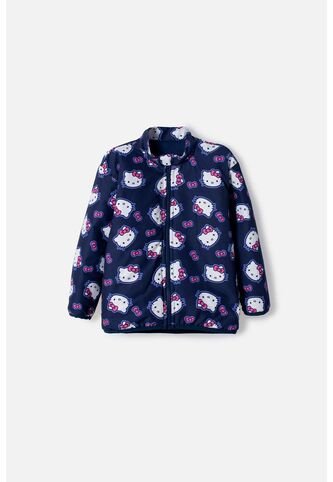 Chaqueta De Hello Kitty Con Cierre Azul Para Niña 2T A 6T 5T Hello Kitty