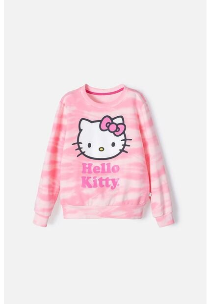 Buzo De Hello Kitty Estampado Rosado Para Niña 12