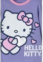 Pijama De Hello Kitty Morada Y Rosada De Camiseta Manga Larga Para Niña 2T A 5T 2T de Hello Kitty