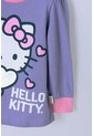Pijama De Hello Kitty Morada Y Rosada De Camiseta Manga Larga Para Niña 2T A 5T 2T de Hello Kitty