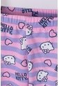 Pijama De Hello Kitty Morada Y Rosada De Camiseta Manga Larga Para Niña 2T A 5T 2T de Hello Kitty