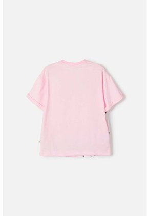 Camiseta De Cinnamoroll Manga Corta Rosa Para Niña 4