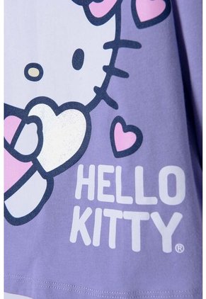 Pijama De Hello Kitty Morada Y Rosada De Pantalón Largo Para Niña 2T A 5T 5T