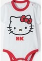Body De Hello Kitty Manga Corta Blanco Para Bebé Niña de Hello Kitty