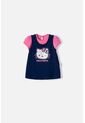 Vestido De Hello Kitty Manga Corta Azul Y Rosado Para Bebé Niña 9-12 de Hello Kitty