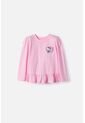 Camiseta De Hello Kitty Manga Larga Rosada Para Niña 2T A 6T 5T de Hello Kitty