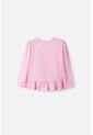 Camiseta De Hello Kitty Manga Larga Rosada Para Niña 2T A 6T 5T de Hello Kitty