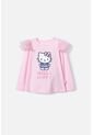 Camiseta De Hello Kitty Rosada Manga Larga Para Niña 2T A 5T 4T de Hello Kitty