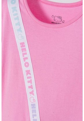 Camiseta De Hello Kitty Manga Corta Rosado Para Niña 2T A 5T 3T