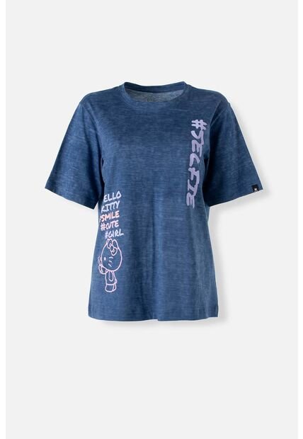 Camiseta De Hello Kitty Regular Fit Para Mujer M