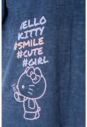 Camiseta De Hello Kitty Regular Fit Para Mujer M