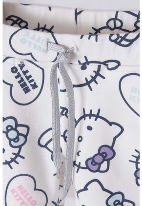 Conjunto De Hello Kitty Con Short Azul Y Marfil Para Niña 2T A 5T 5T