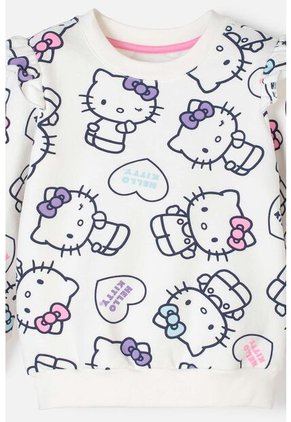 Conjunto De Hello Kitty Con Pantalón Marfil Para Niña 2T A 5T 2T