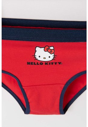 Pack X2 Panties De Hello Kitty Rojo Y Azul Para Niña 10