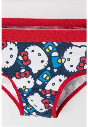 Pack X2 Panties De Hello Kitty Rojo Y Azul Para Niña 10