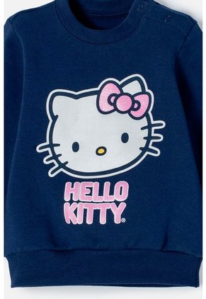 Buzo Hello Kitty Cerrado Azul Para Bebé Niña 9-12
