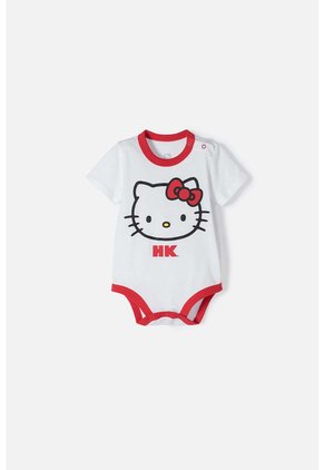 Body De Hello Kitty Manga Corta Blanco Para Bebé Niña 12-18