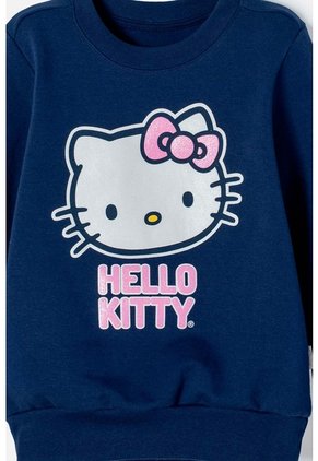 Buzo Hello Kitty Cerrado Azul Para Niña 2T A 5T 2T