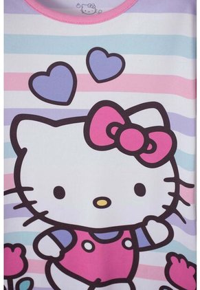 Pijama Tipo Batola De Hello Kitty Multicolor Para Niña 2T A 5T 5T