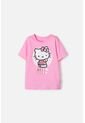 Camiseta De Hello Kitty Manga Corta Rosado Para Niña 8 de Hello Kitty