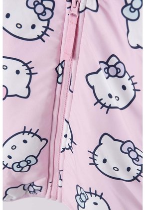 Chaqueta De Hello Kitty Con Capucha Rosada Para Niña 2T A 5T 5T