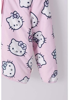 Chaqueta De Hello Kitty Con Capucha Rosada Para Niña 2T A 5T 5T