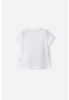 Camiseta De Cinnamoroll Manga Corta Blanco Para Niña 2T A 6T 3T
