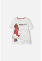 Camiseta De Hello Kitty Manga Corta Marfil Para Niña 10 de Hello Kitty