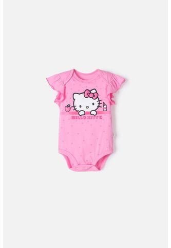 Body De Hello Kitty Manga Corta Rosado Para Bebé Niña 3-6 Hello Kitty
