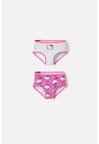 Pack X2 Panties De Hello Kitty Multicolor Para Niña 2T A 6T 4T Hello Kitty