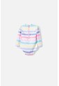 Traje De Baño De Hello Kitty Multicolor Manga Larga Para Bebé Niña 9-12 de Hello Kitty