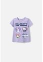 Camiseta De Hello Kitty Lila Estampada En Frente Para Niña 2T A 5T 2T de Hello Kitty