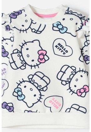 Conjunto Hello Kitty Pantalón Largo Marfil Para Bebé Niña 6-9