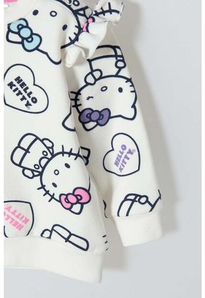 Conjunto Hello Kitty Pantalón Largo Marfil Para Bebé Niña 6-9