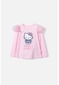 Camiseta De Hello Kitty Rosada Manga Larga Para Niña 2T A 5T 2T de Hello Kitty