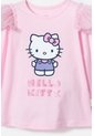 Camiseta De Hello Kitty Rosada Manga Larga Para Niña 2T A 5T 2T de Hello Kitty