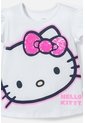 Camiseta De Hello Kitty Blanca Manga Corta Para Niña 2T A 5T 5T de Hello Kitty