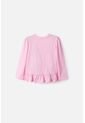 Camiseta De Hello Kitty Manga Larga Rosada Para Niña 2T A 6T 5T de Hello Kitty