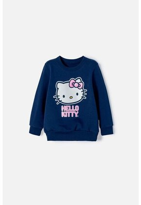 Buzo Hello Kitty Cerrado Azul Para Niña 2T A 5T 2T