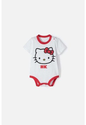 Body De Hello Kitty Manga Corta Blanco Para Bebé Niña 9-12