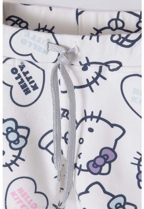 Conjunto De Hello Kitty Con Short Azul Y Marfil Para Niña 2T A 5T 3T